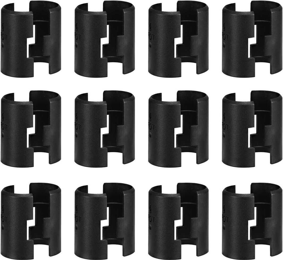 Draadplankclips - Rekclips - Planken Bevestigen - Nauwkeurig Vakmanschap - 24 stuks - Zwart