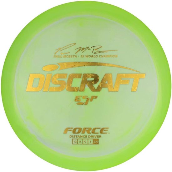 Discraft Limited Edition Paul McBeth Signature ESP Force Distance Driver Golf Disc [Kleuren kunnen variëren] - 170-172g — afbeelding 2