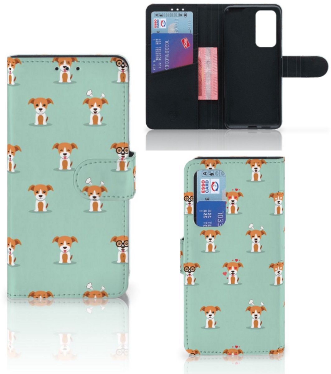 Boekhoesje voor Huawei P40 Telefoonhoesje met Pasjes Pups