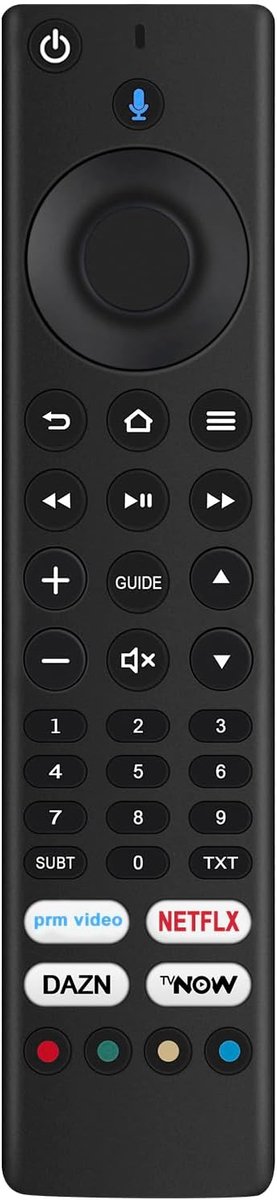 Universele Afstandsbediening - Voice Controle - TV Bediening - Ergonomisch Ontwerp - 18x3x1 cm