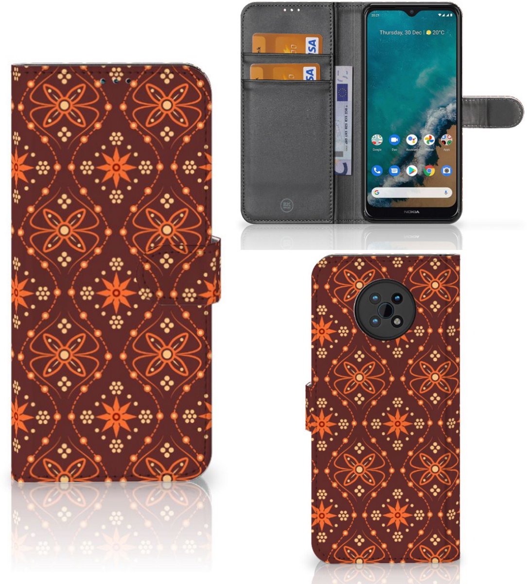 Nokia G50 Telefoon Hoesje Batik Brown