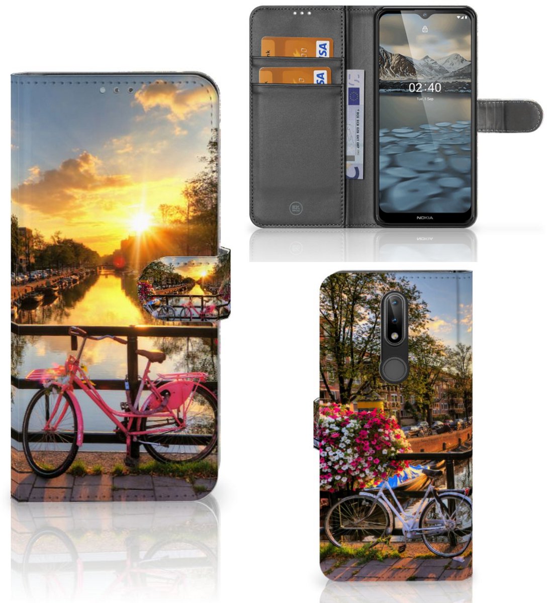 Nokia 2.4 Flip Cover Amsterdamse Grachten