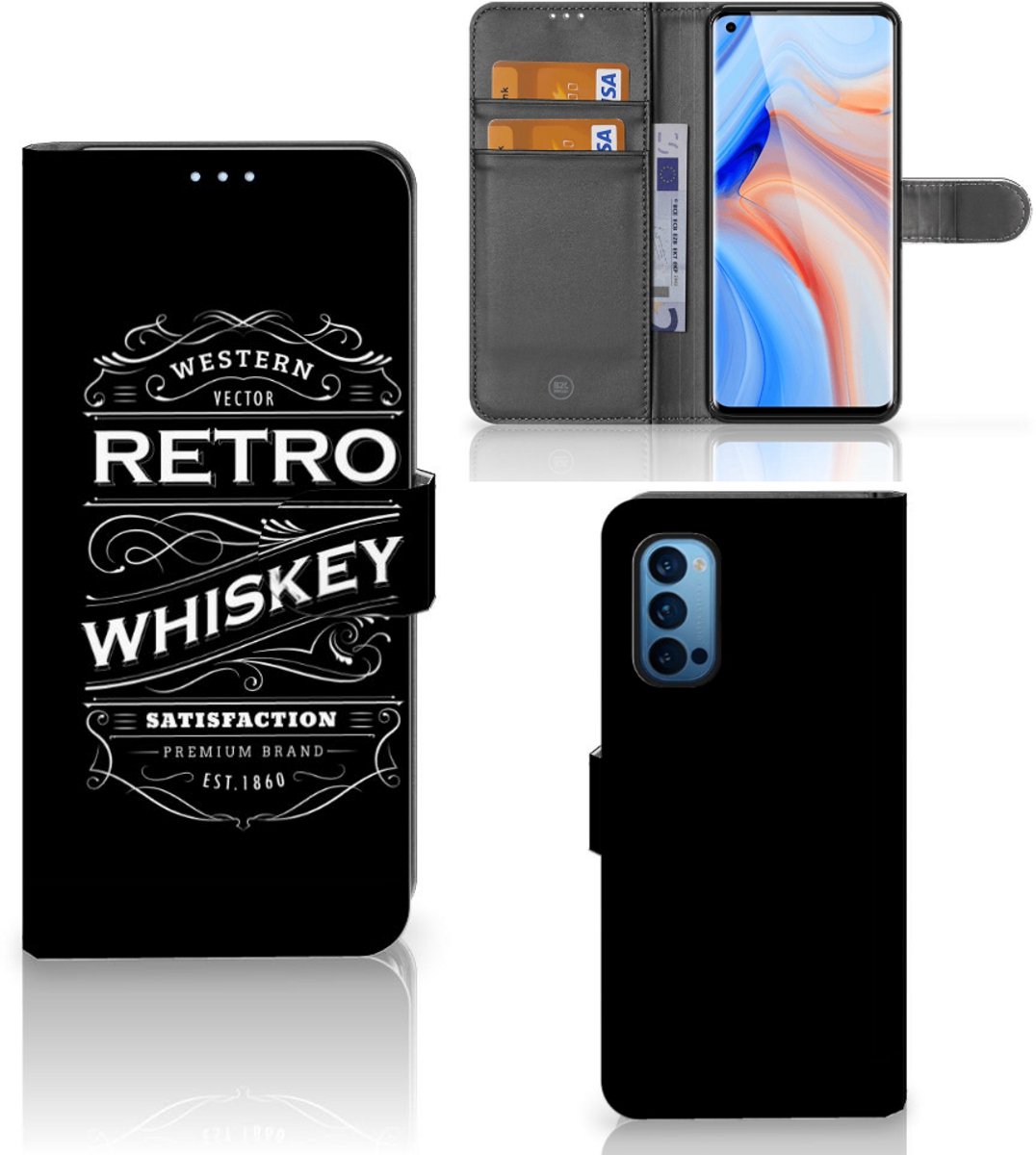 OPPO Reno 4 Pro 5G Book Cover Whiskey