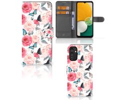 Samsung Galaxy A14 5G Hoesje Butterfly Roses