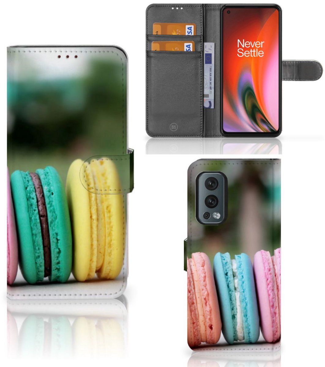 OnePlus Nord 2 5G Book Cover Macarons