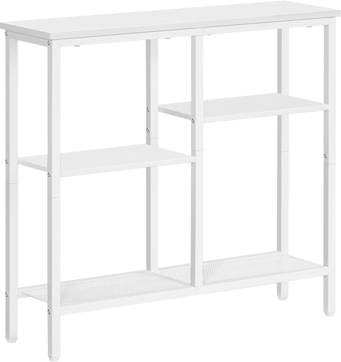 HOMESY smalle consoletafel, 75cm bijzettafel, haltafel, kleine presentatietafel, kleine ruimte salontafel, geschikt voor entree, gang, wit