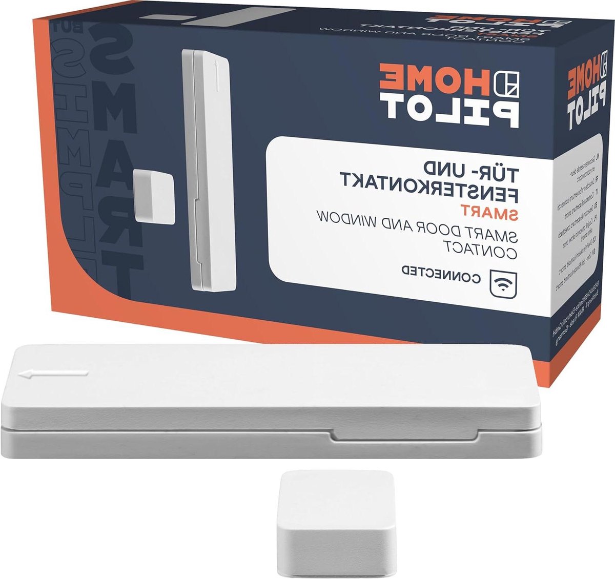 HOMEPILOT - Slimme deur- en raamcontacten | Smart Home Sensor voor het bewaken van de status van ramen en deuren | Werkt op batterijen en is eenvoudig te installeren