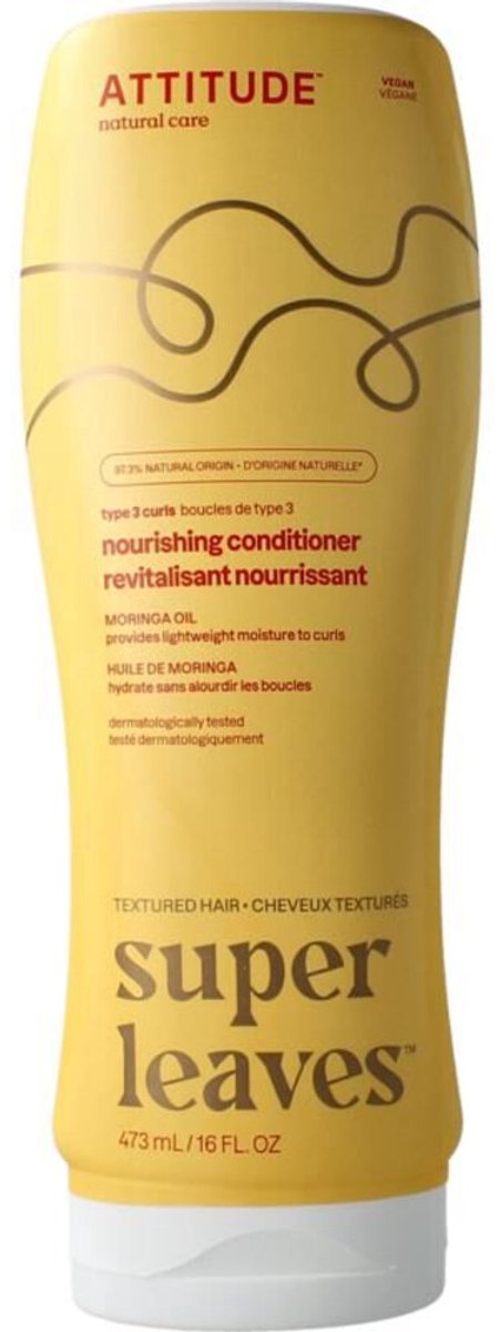 Attitude - Super Leaves Conditioner Curl Nourishing Type 3 - 473ml