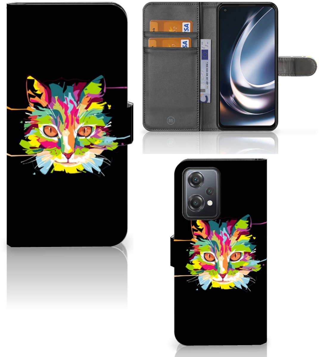 OnePlus Nord CE 2 Lite Leuk Hoesje Cat Color