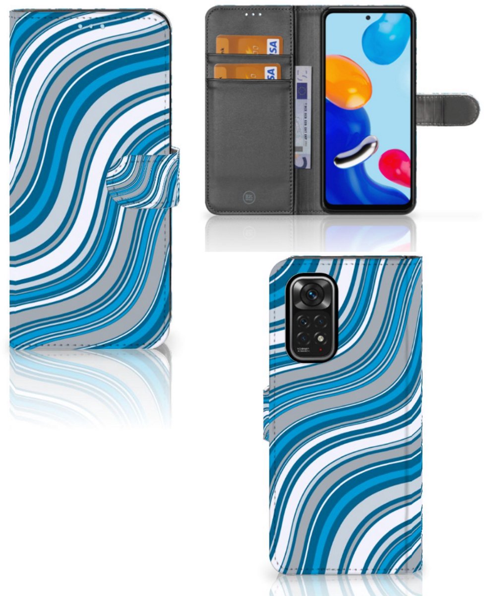 Xiaomi Redmi Note 11/11S Telefoon Hoesje Waves Blue
