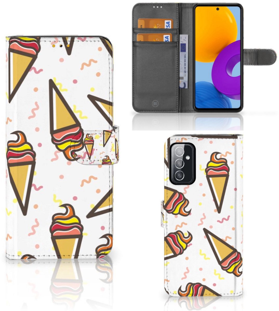 Samsung Galaxy M52 Book Cover Icecream