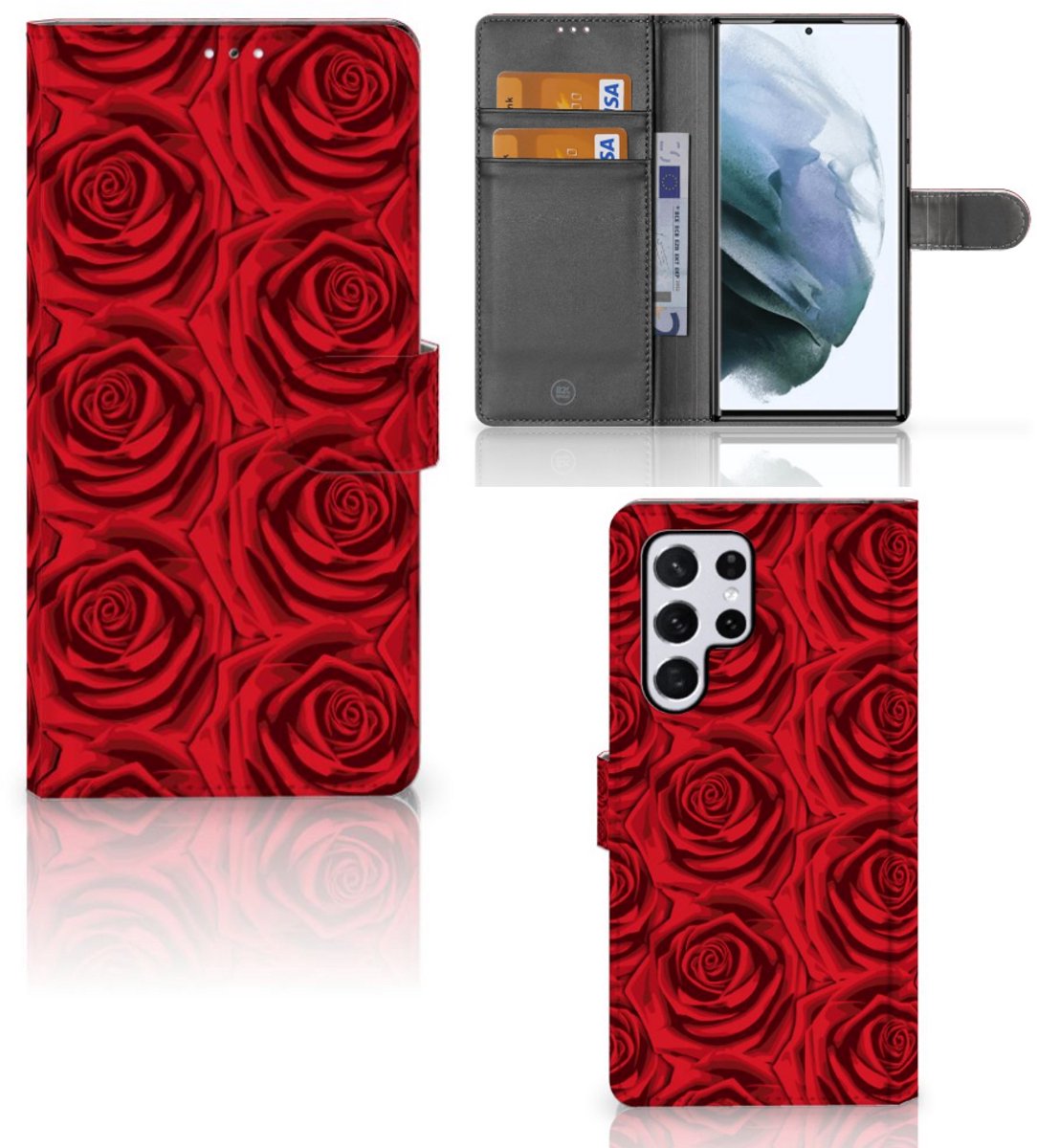 Samsung Galaxy S22 Ultra Hoesje Red Roses