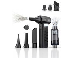 Air duster 130.000 RPM - met Handstofzuiger - Kruimeldief Snoerloos - Auto Stofzuiger - Turbo Fan - Perslucht computer -