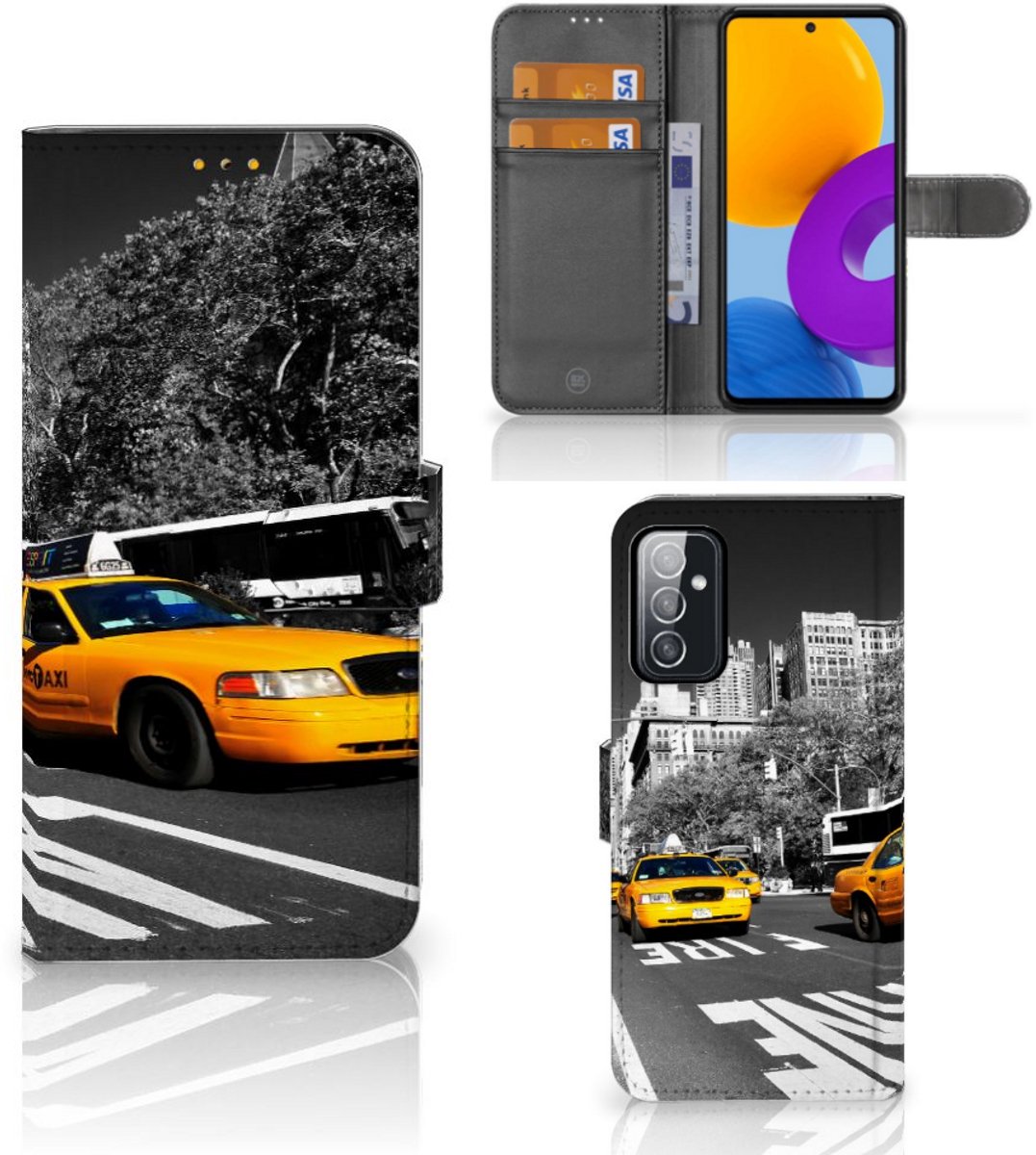 Samsung Galaxy M52 Flip Cover New York Taxi
