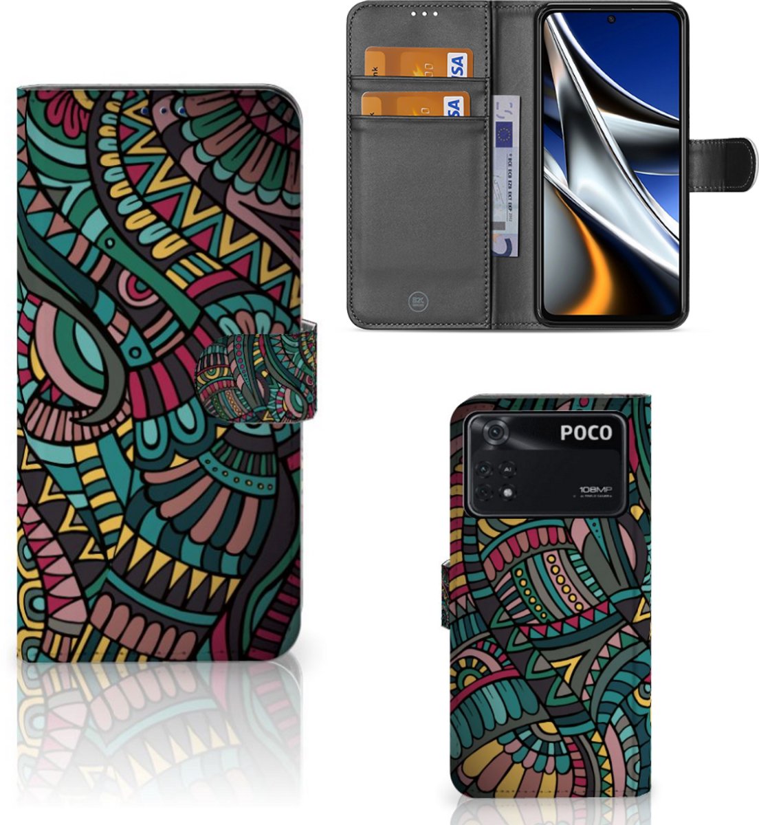 Xiaomi Poco X4 Pro 5G Telefoon Hoesje Aztec