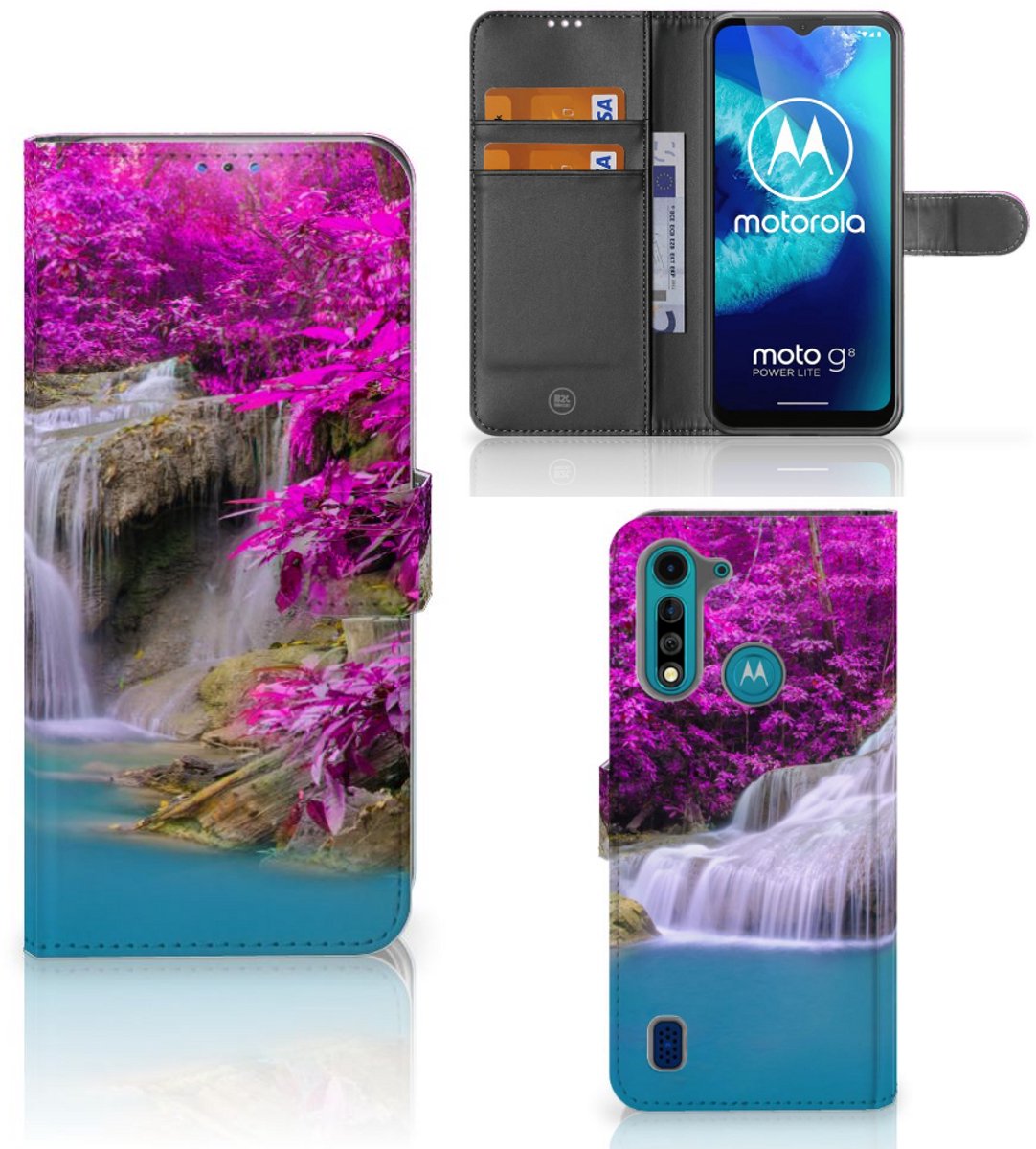 Motorola G8 Power Lite Flip Cover Waterval