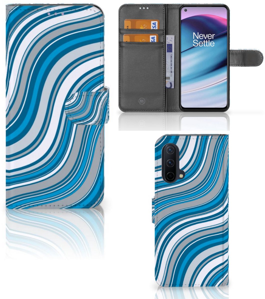 OnePlus Nord CE 5G Telefoon Hoesje Waves Blue