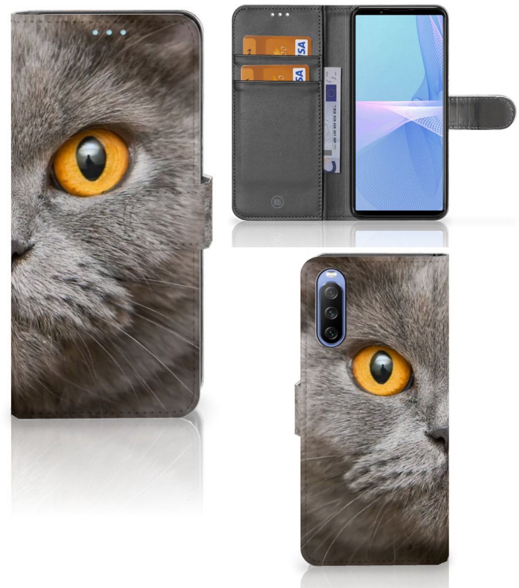 Telefoonhoesje met Pasjes Sony Xperia 10 III Britse Korthaar