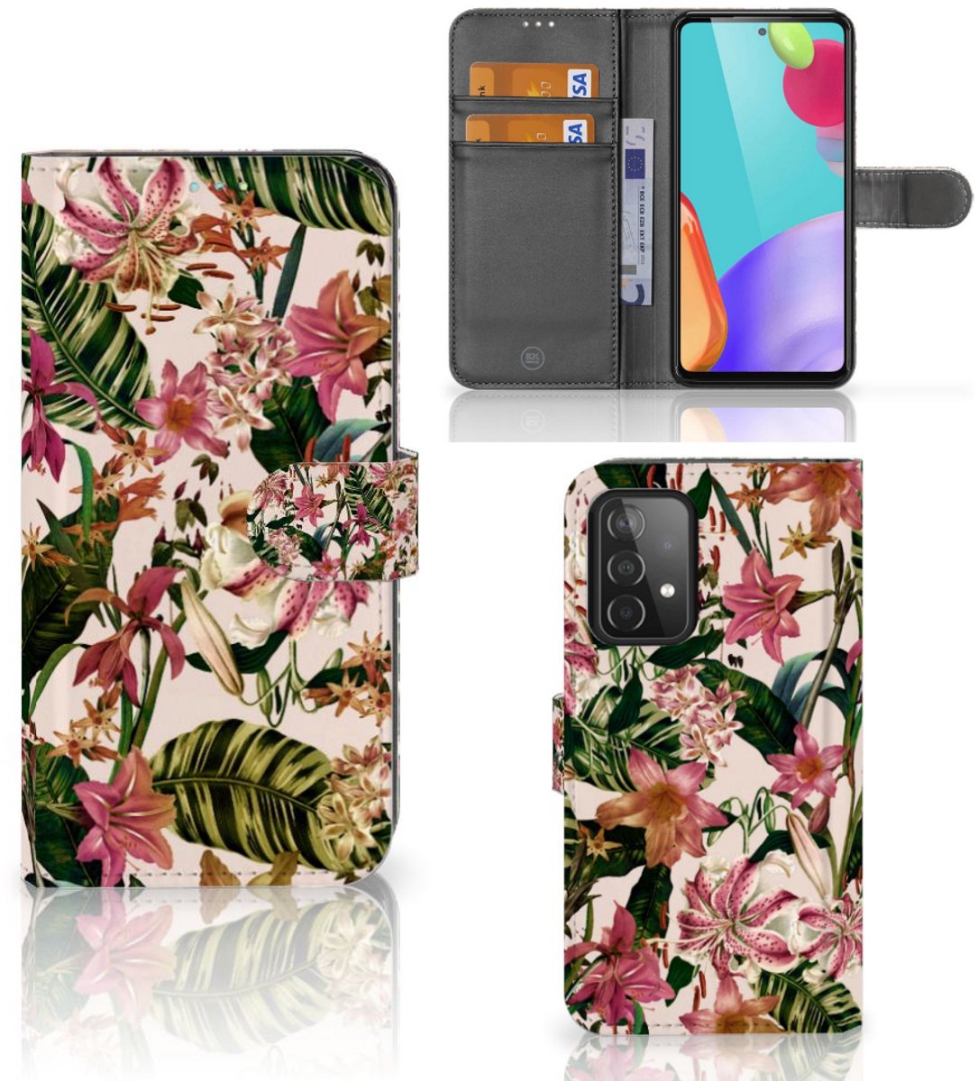 Samsung Galaxy A52 Hoesje Flowers
