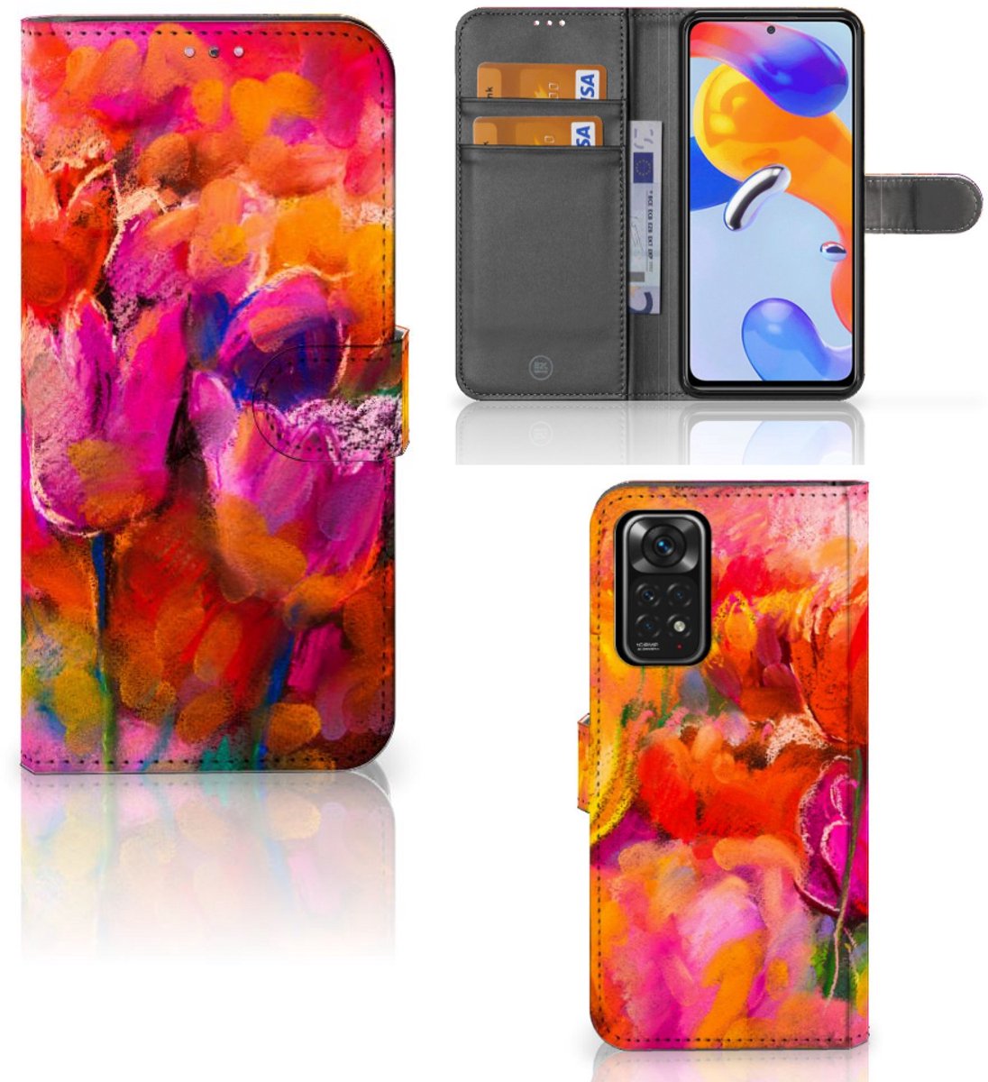 Hoesje Xiaomi Redmi Note 11 Pro 5G/4G Tulips