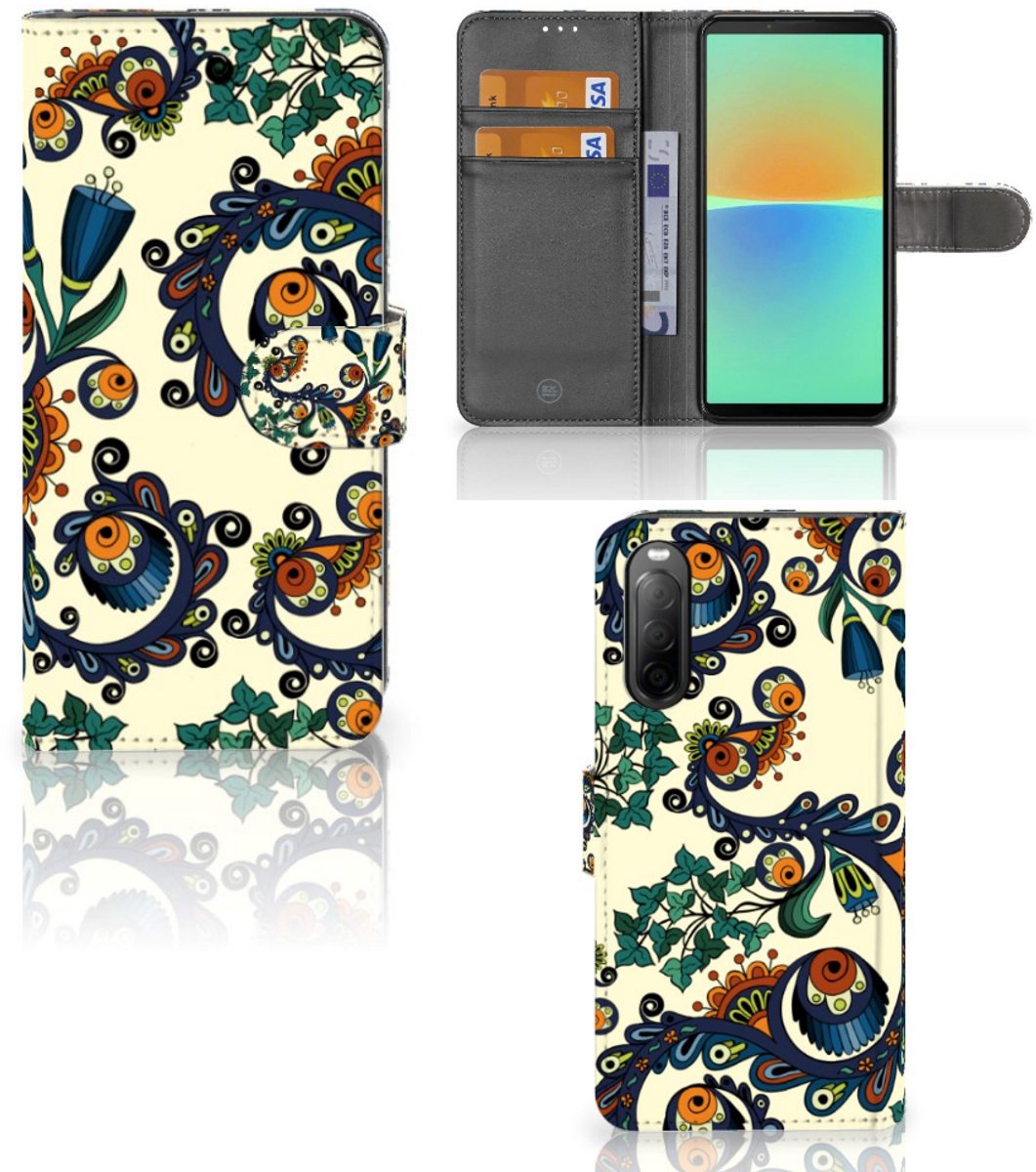 Wallet Case Sony Xperia 10 IV Barok Flower