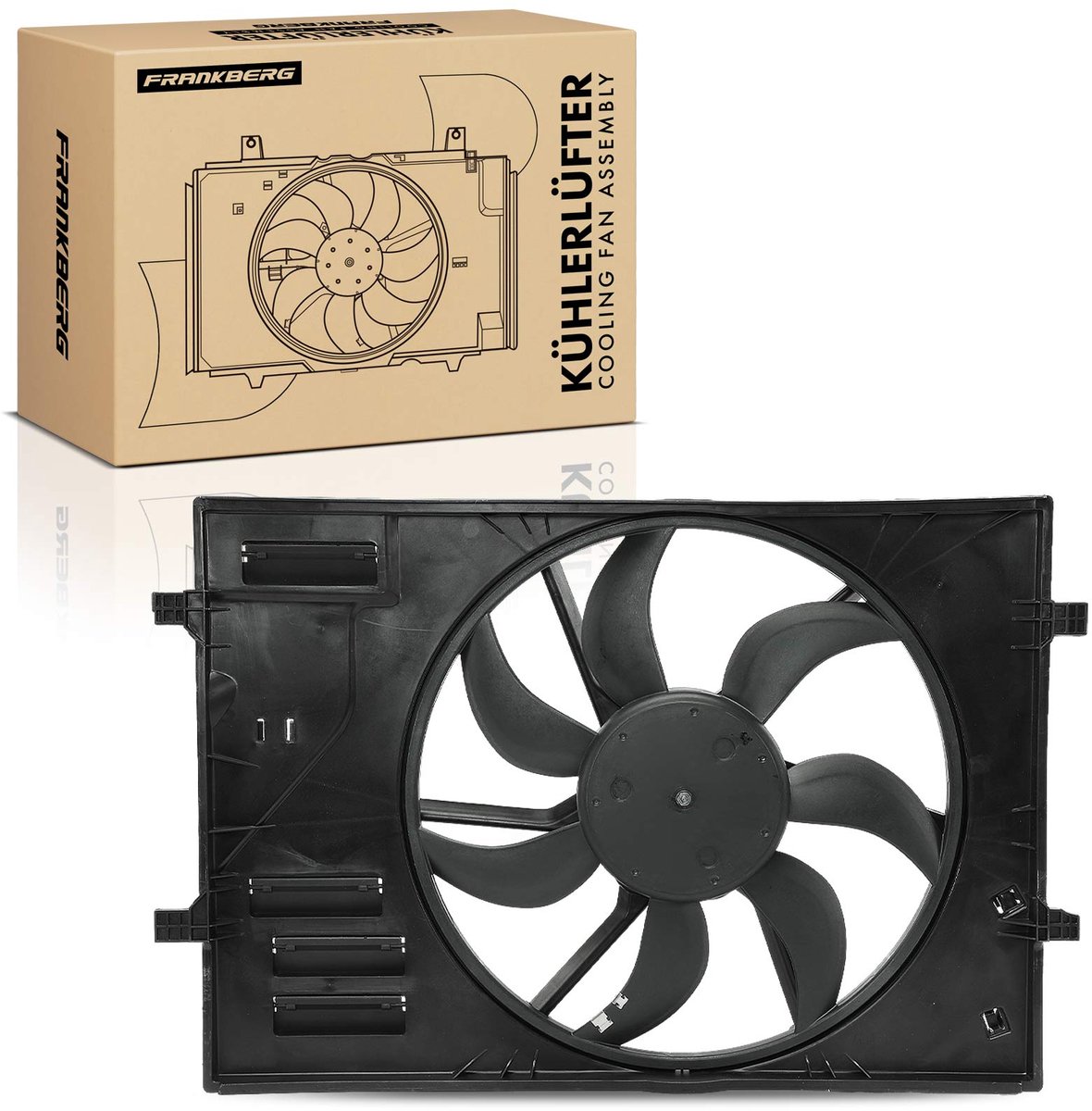 Frankberg 1x Motorkoeler Enkelvoudige ventilator