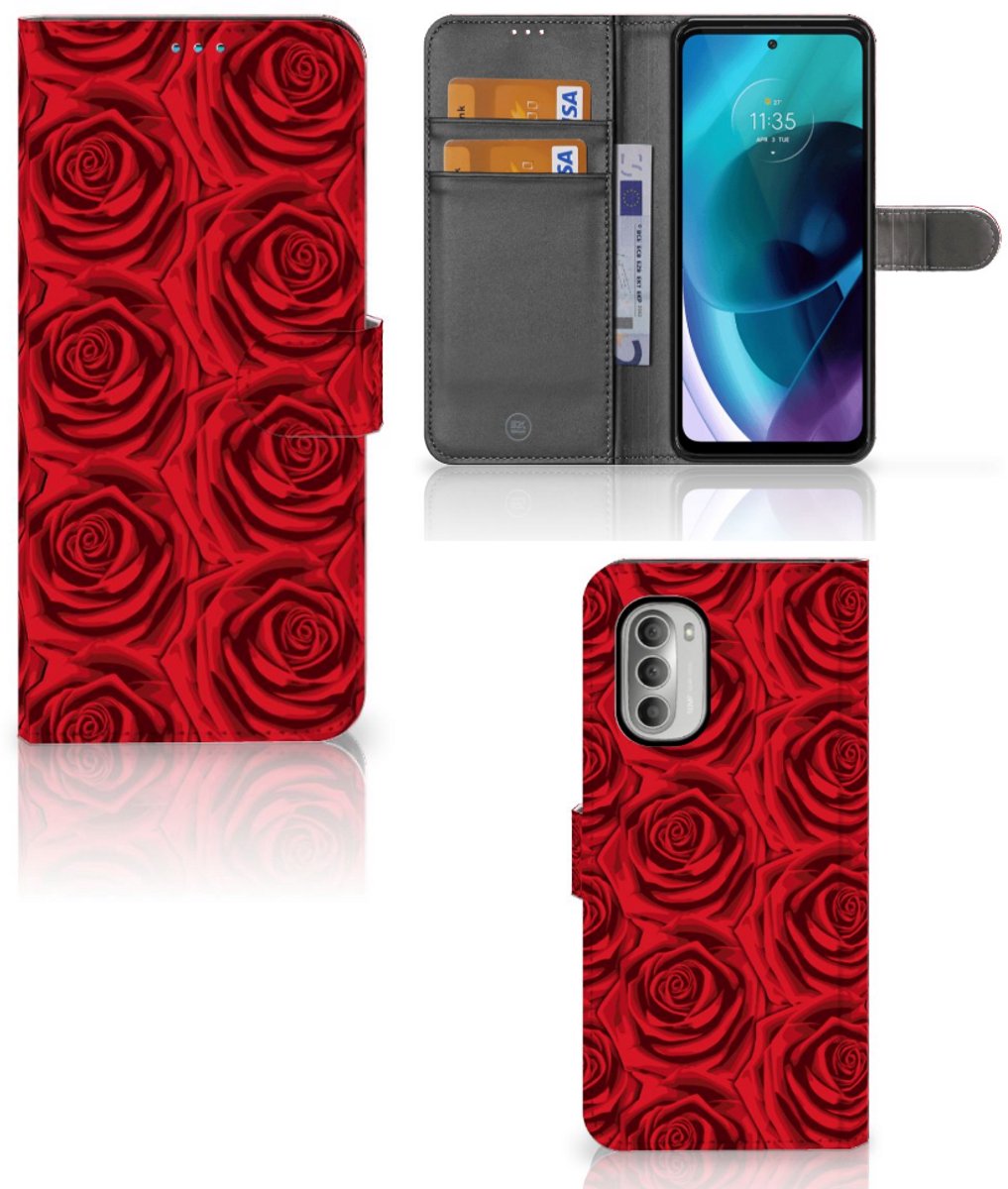 Motorola Moto G51 5G Hoesje Red Roses
