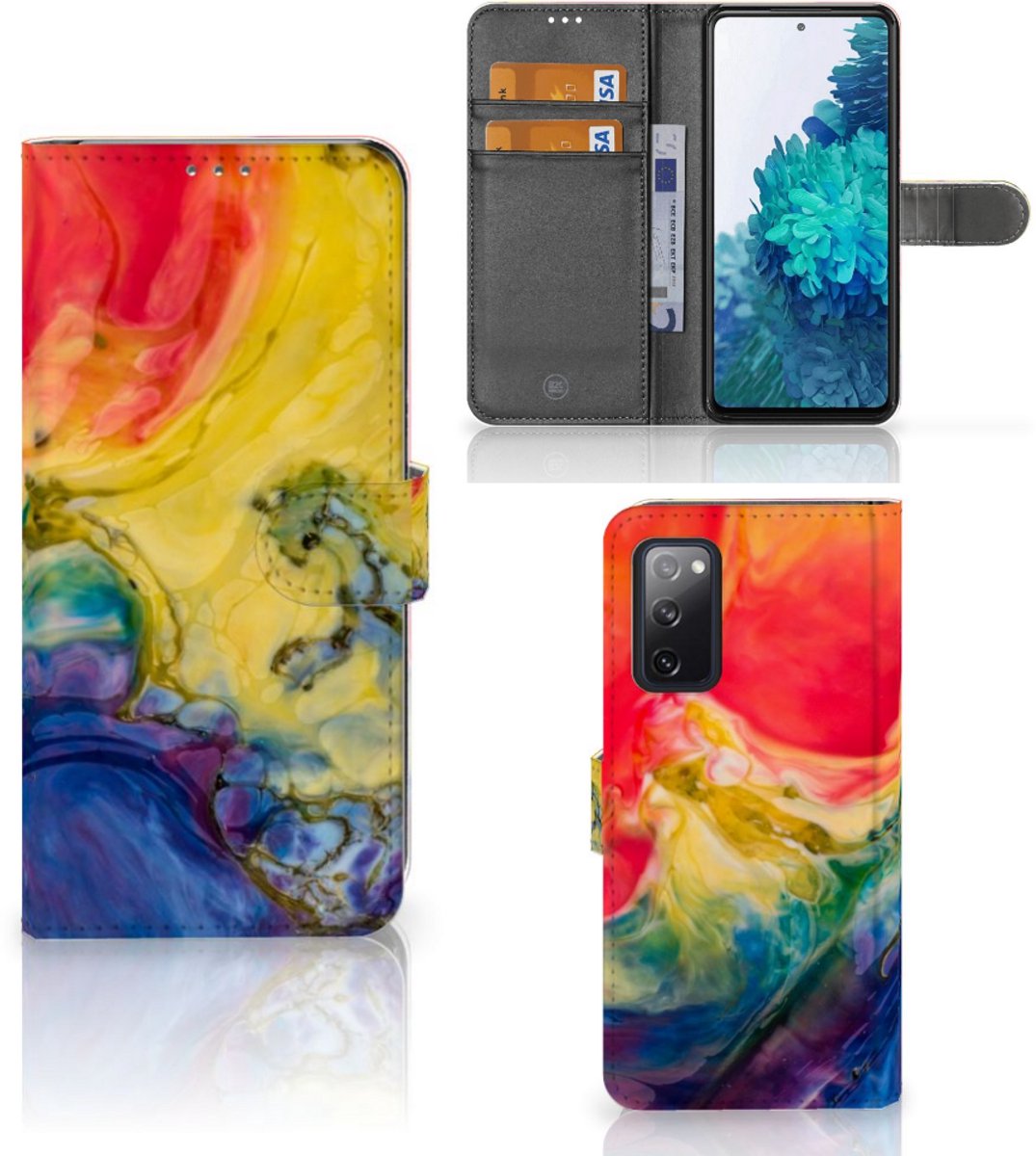 Hoesje Samsung Galaxy S20 FE Watercolor Dark