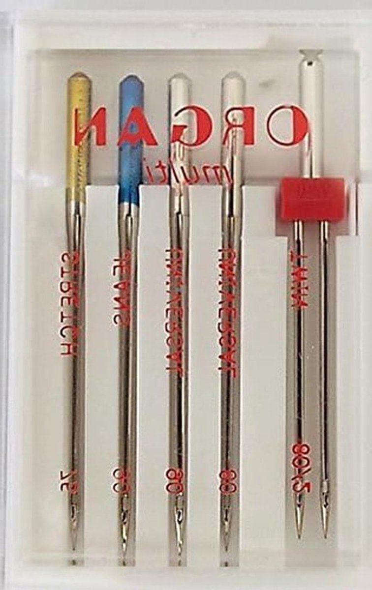 Naaimachine Naalden - Machinenaalden Set - Kleding Maken - Multi Pack - Organ 5 - Zilver