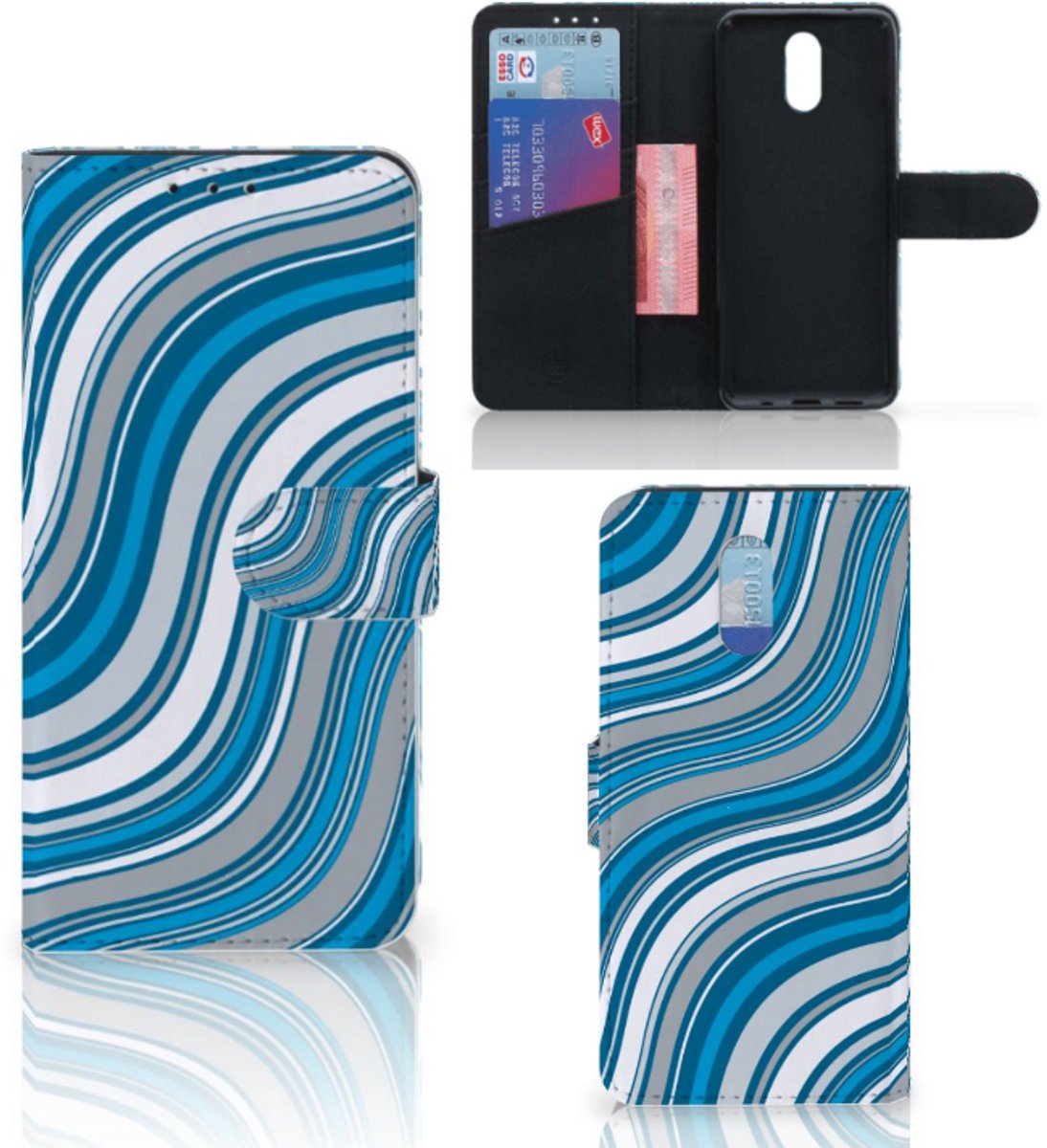 Nokia 2.3 Telefoon Hoesje Waves Blue