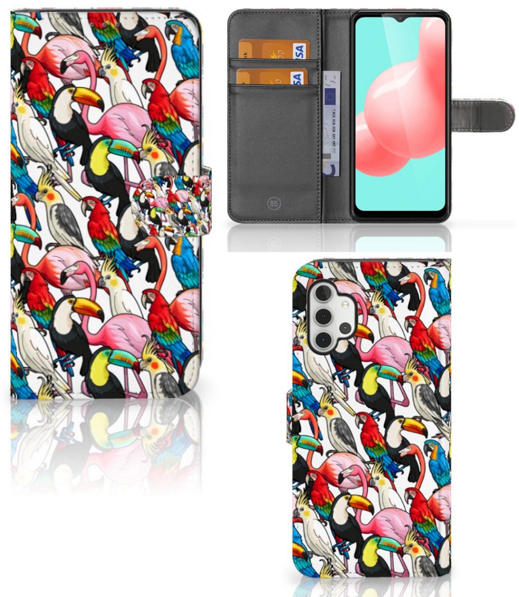 Samsung Galaxy A32 5G Telefoonhoesje met Pasjes Birds