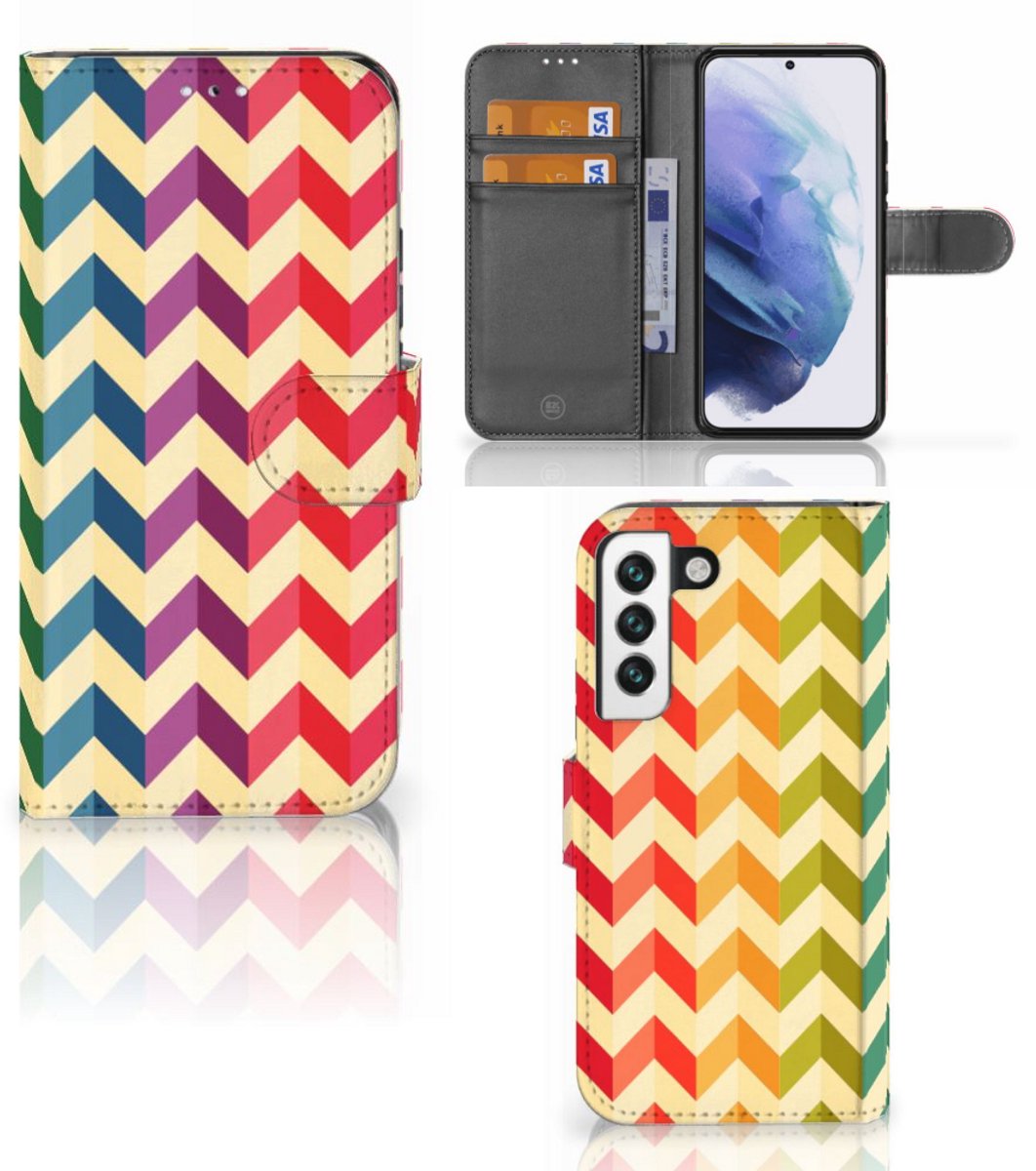 Samsung Galaxy S22 Telefoon Hoesje Zigzag Multi Color