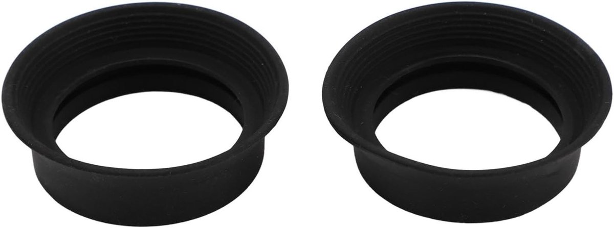 Vouwbare Zachte Rubber Oculairs voor Microscoop - 2 Stuks, Geschikt voor 28-32 mm, Ideaal voor Monoculaire en Binoculaire Microscopie, Verbeter je Kijkervaring met Comfortabele Oculairs