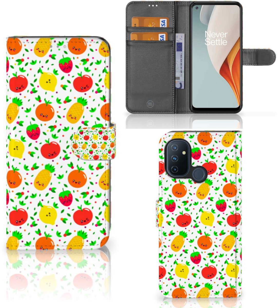OnePlus Nord N100 Book Cover Fruits