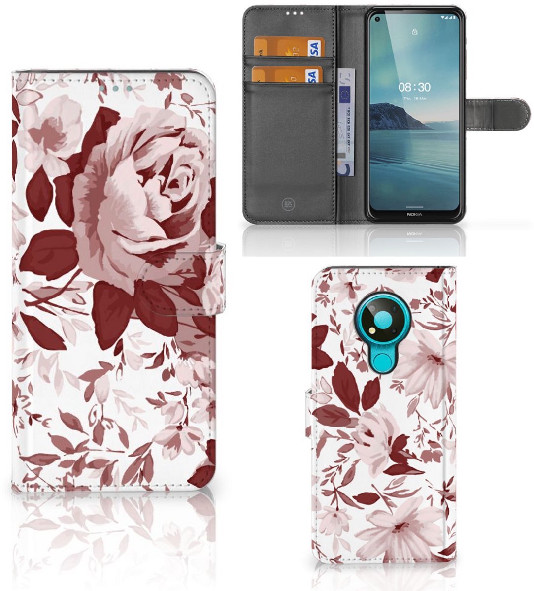 Hoesje Nokia 3.4 Watercolor Flowers