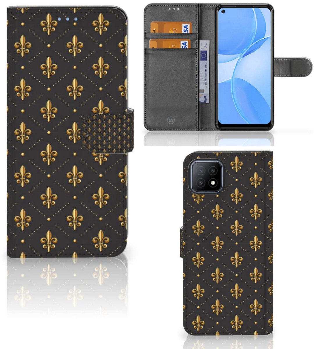 OPPO A73 5G Telefoon Hoesje Franse Lelie