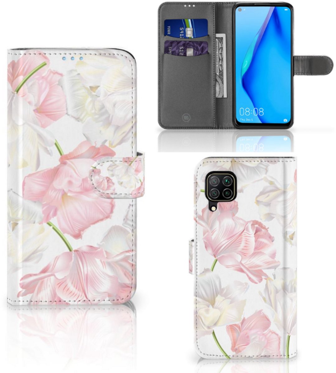 Huawei P40 Lite Hoesje Lovely Flowers