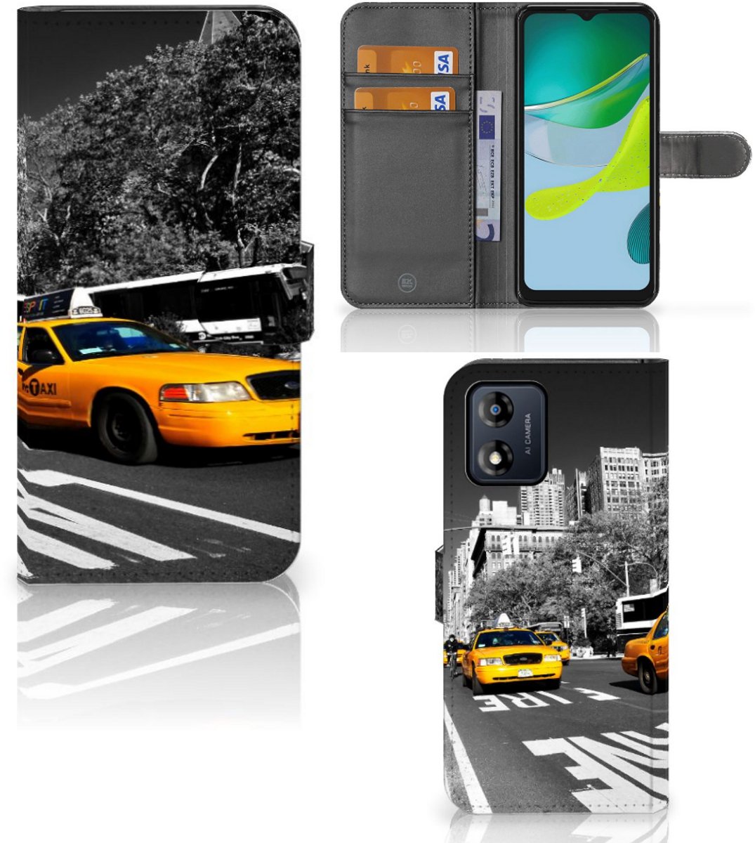 Motorola Moto E13 4G Flip Cover New York Taxi