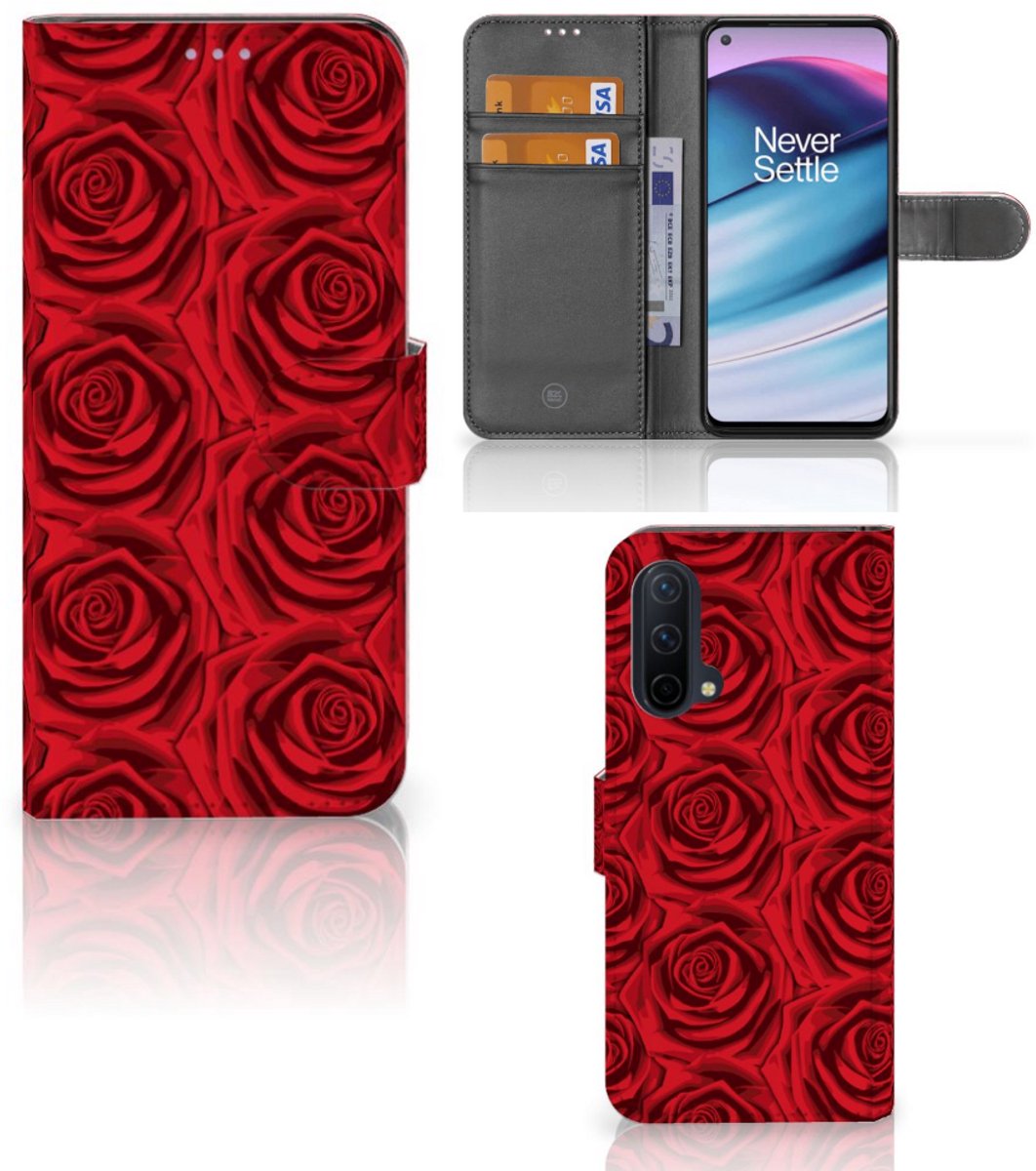 OnePlus Nord CE 5G Hoesje Red Roses