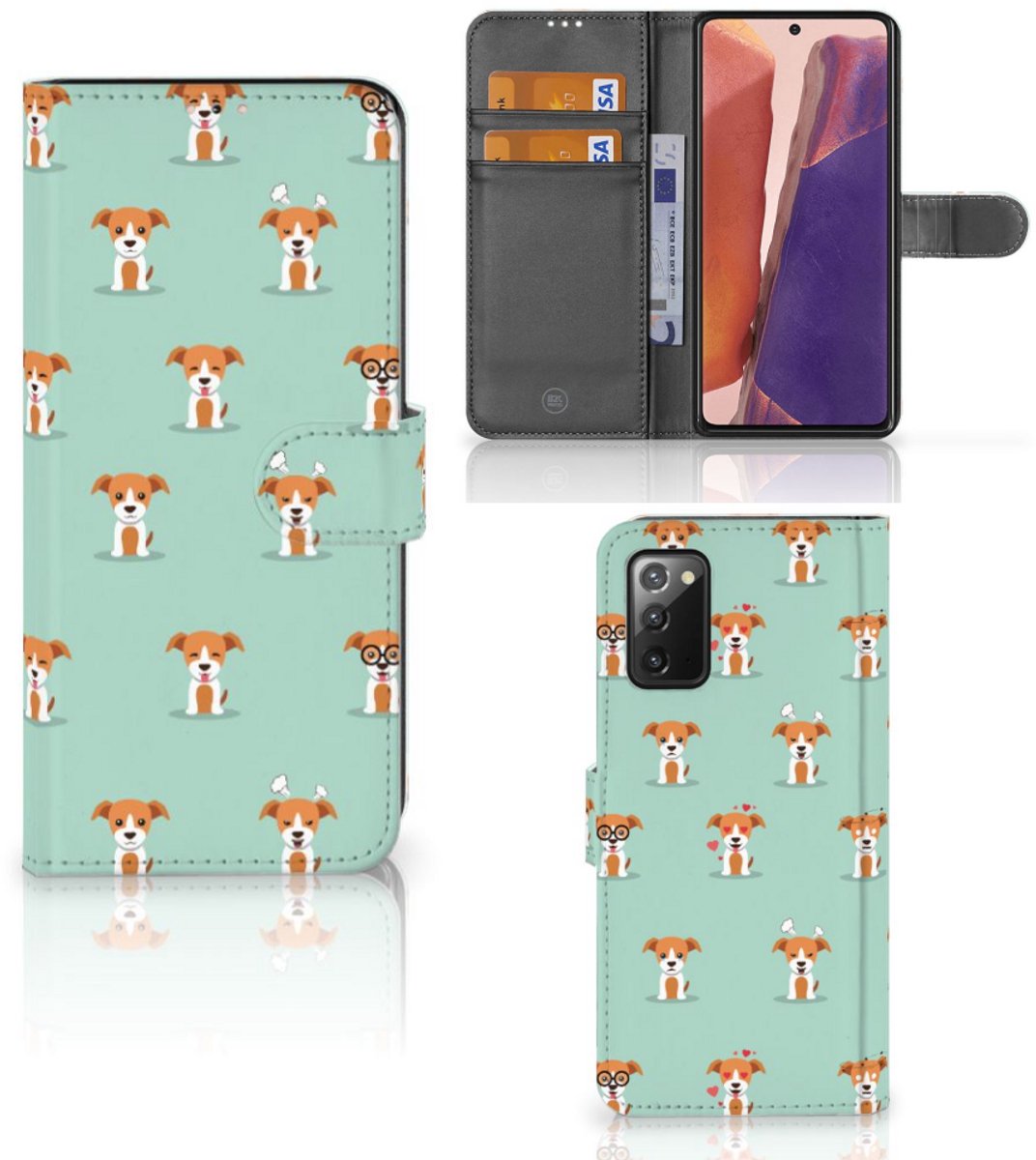 Samsung Galaxy Note 20 Telefoonhoesje met Pasjes Pups