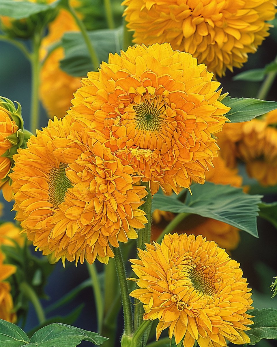Zonnebloem Sungold Zaden Helianthus Annuus Eenjarig Dubbelbloemig Hoog
