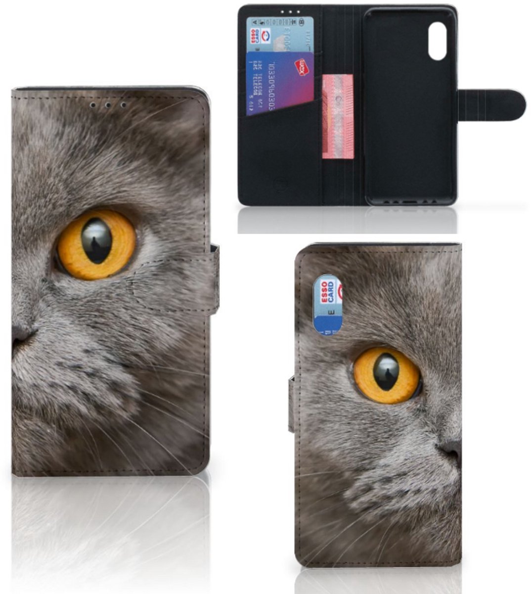 Book Case voor Telefoonhoesje met Pasjes Samsung Xcover Pro Britse Korthaar