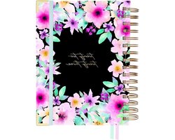 Academische kalender 22-23, dagoverzicht, A5-15 x 20 cm, spiraalbinding, Spaans, Engels, bevat stickers, 2 tabcassettes en een documentenvak. Takenote