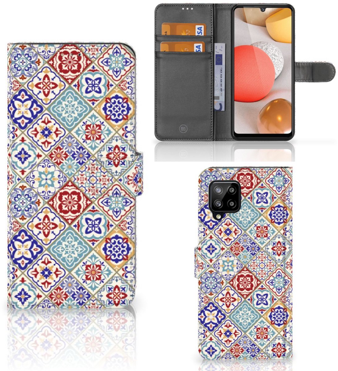 Samsung Galaxy A42 5G Bookcase Tiles Color