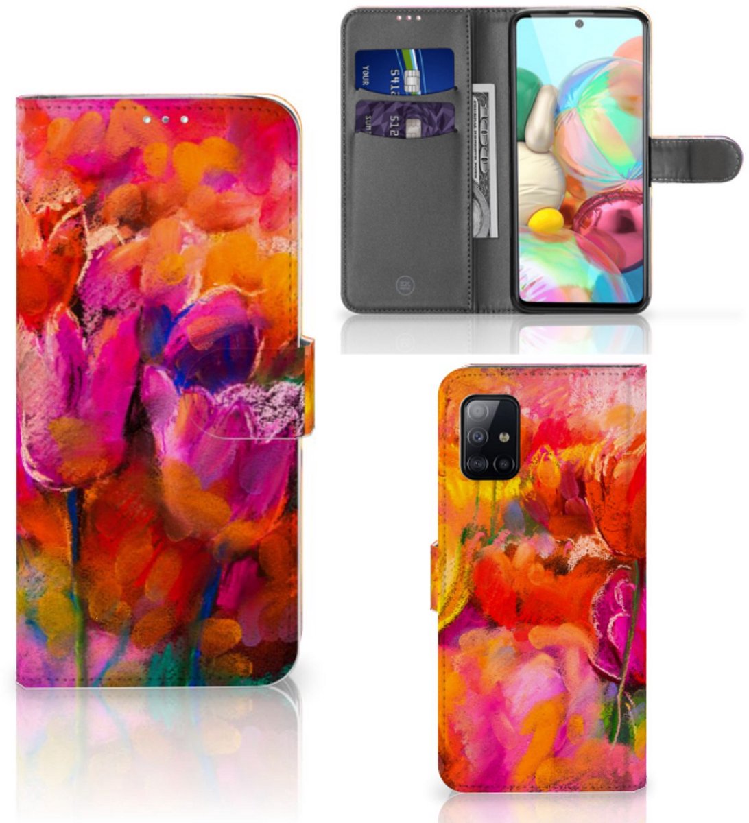 Hoesje Samsung Galaxy A71 Tulips