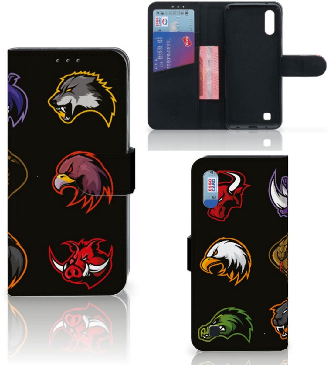 Book Case voor Samsung Galaxy M10 Leuk Hoesje Cartoon