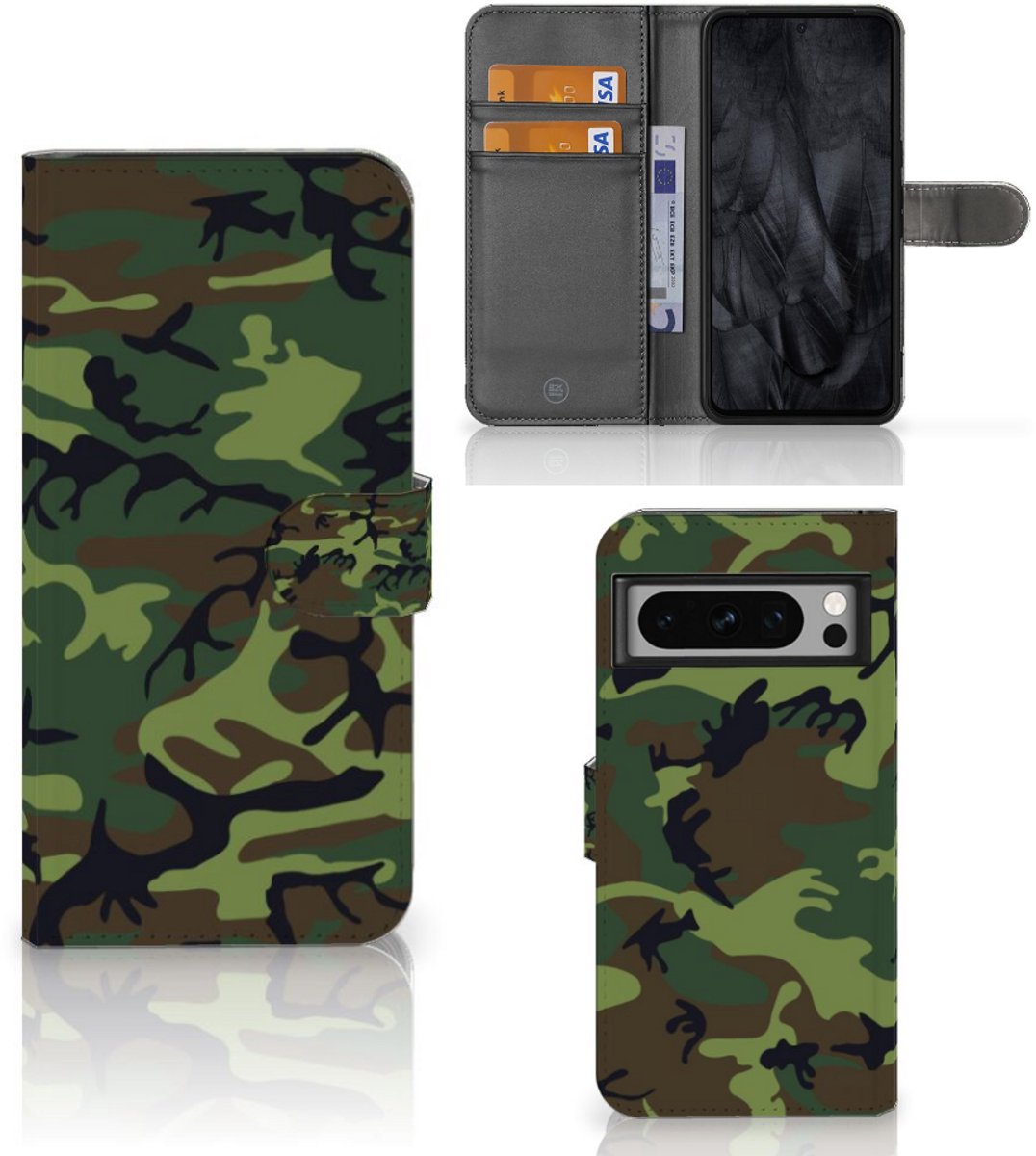 Google Pixel 8 Pro Telefoon Hoesje Army Dark
