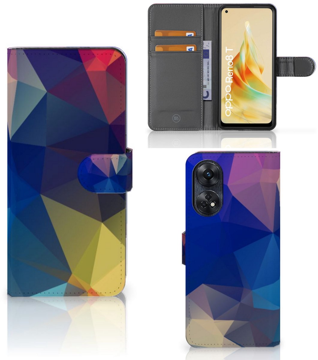 OPPO Reno8 T 4G Book Case Polygon Dark