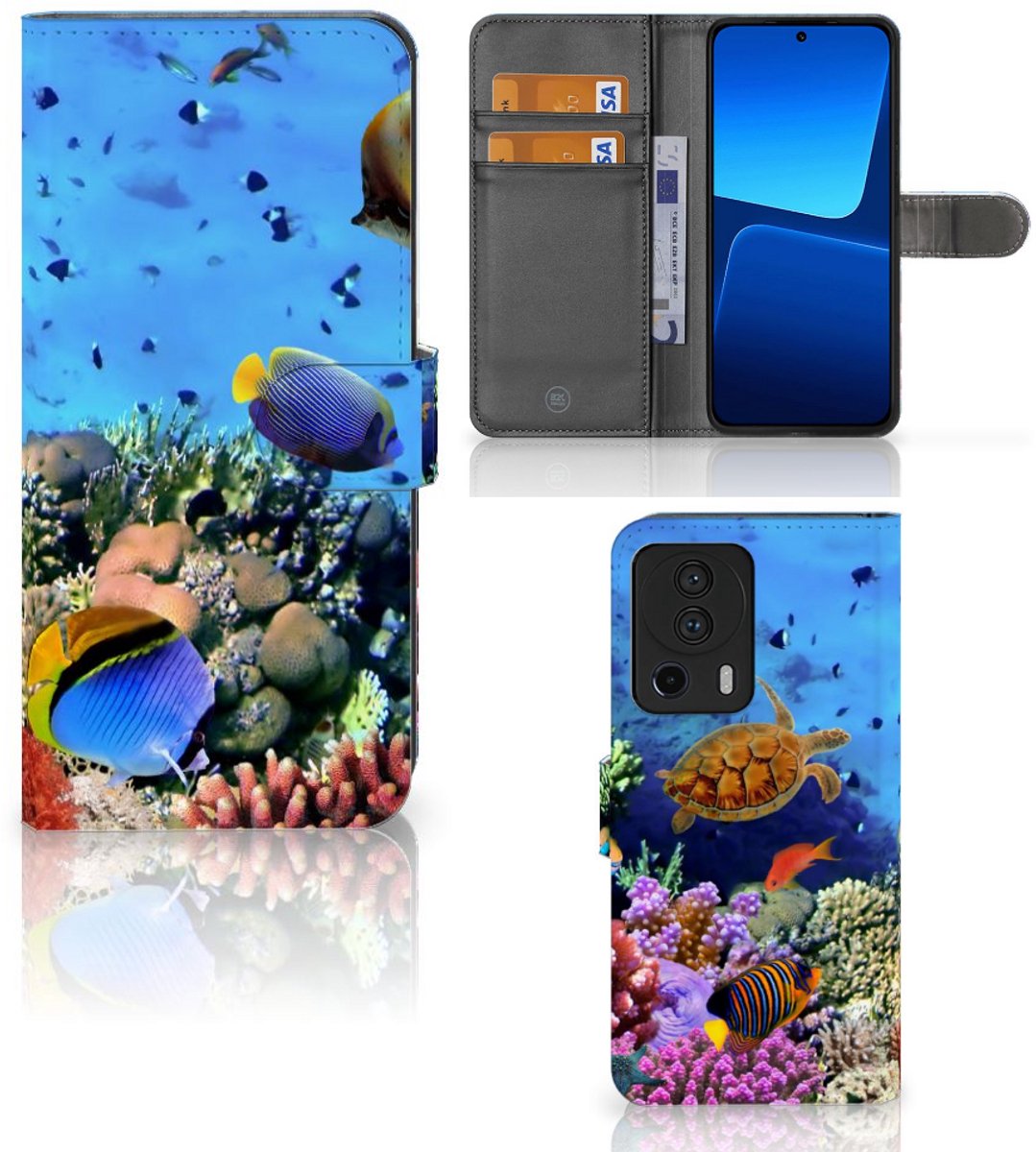 Xiaomi 13 Lite Telefoonhoesje met Pasjes Vissen