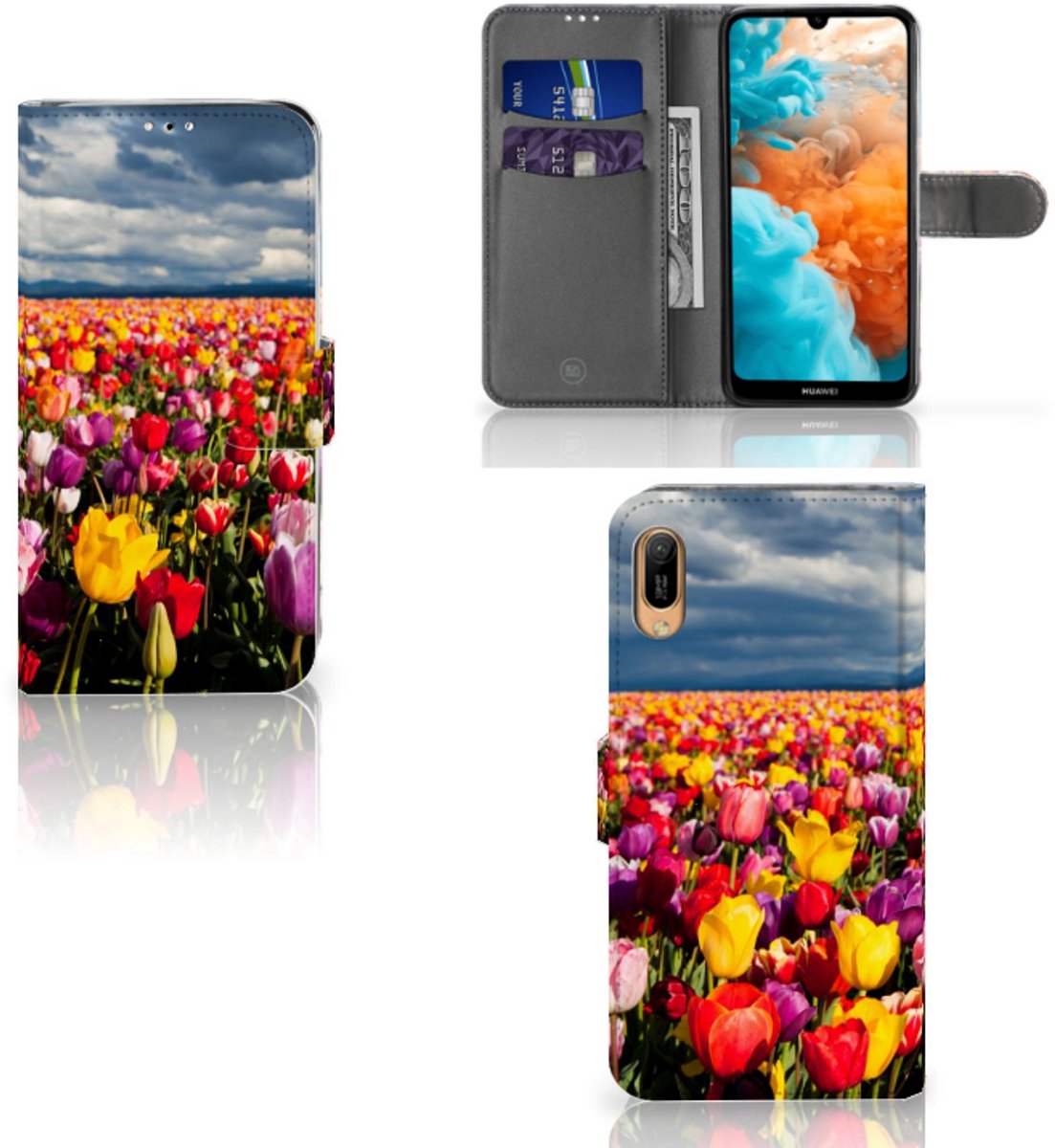 Huawei Y6 (2019) Hoesje Tulpen